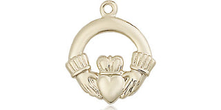 14kt Gold Claddagh Medal