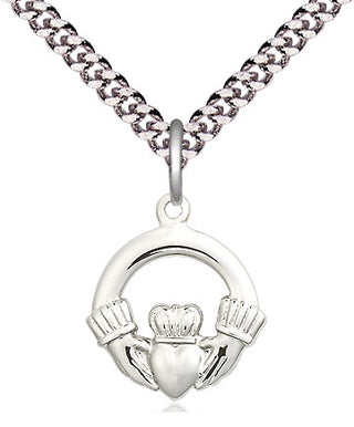 Pewter Claddagh Medal Religious Jewelry