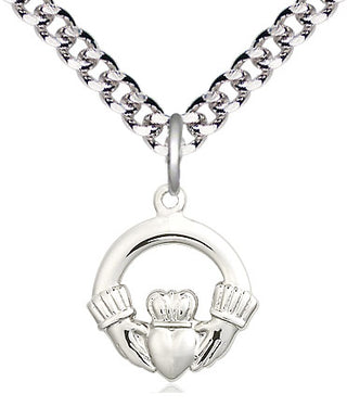 Pewter Claddagh Medal Religious Jewelry