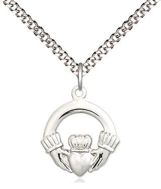 Pewter Claddagh Medal Religious Jewelry