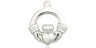 Sterling Silver Claddagh Medal