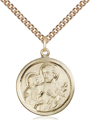 14kt Gold Filled Saint Joseph Medal Religious Jewelry
