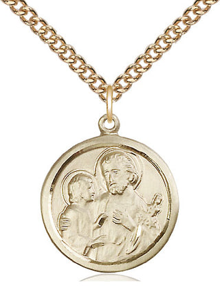 14kt Gold Filled Saint Joseph Medal Religious Jewelry