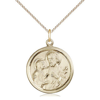 14kt Gold Saint Joseph Medal