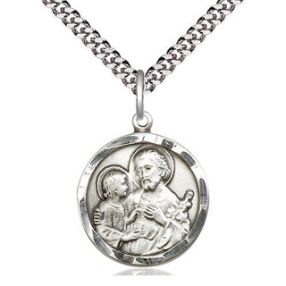 Sterling Silver Saint Joseph Medal Religious Jewelry