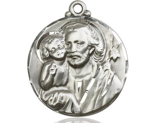 Sterling Silver Saint Joseph Medal Catholic Jewelry