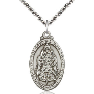 Sterling Silver Jewish Protection Medal Catholic Jewelry