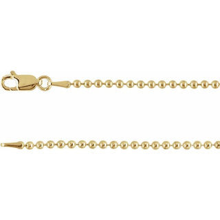7 Inch Bead Bracelet With Lobster Clasp Sterling Silver