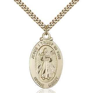Gold-Filled Divine Mercy Pendant