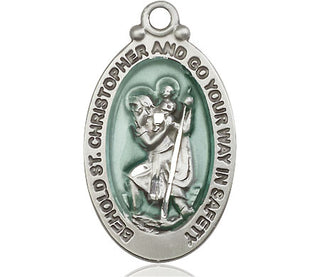 Sterling Silver Saint Christopher Medal Catholic Jewelry