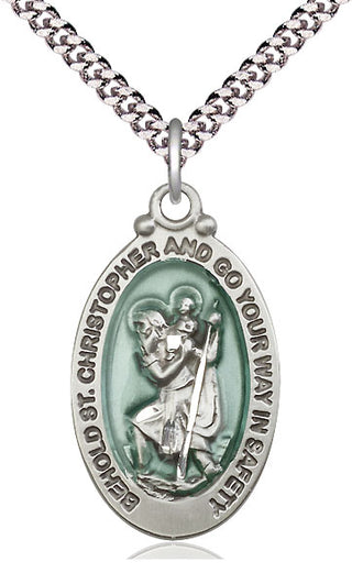 Sterling Silver Saint Christopher Medal Catholic Jewelry