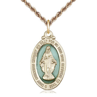 14kt Gold Filled Miraculous Medal Catholic Jewelry