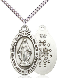 Sterling Silver Miraculous Medal Catholic Jewelry