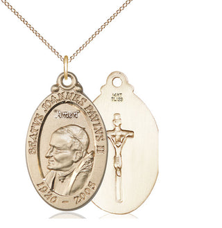 14kt Gold Saint John Paul II Medal