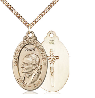 14kt Gold Saint John Paul II Medal
