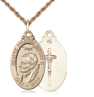 14kt Gold Saint John Paul II Medal