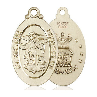 14kt Gold Filled Saint Michael Air Force Medal