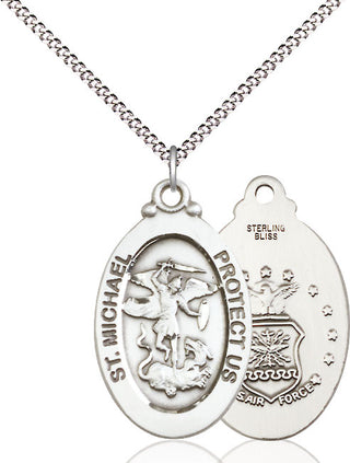 Pewter Saint Michael Air Force Medal Catholic Jewelry