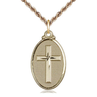 14kt Gold Cross Medal