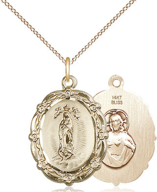 14kt Gold Our Lady of Guadalupe Medal