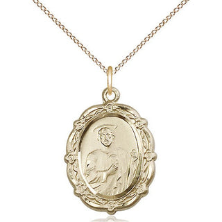 14kt Gold Saint Jude Medal