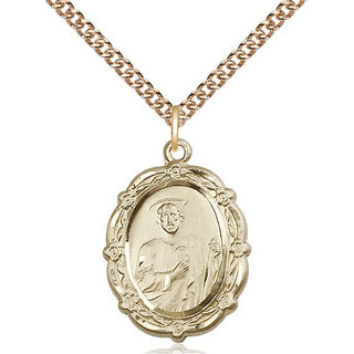 14kt Gold Saint Jude Medal