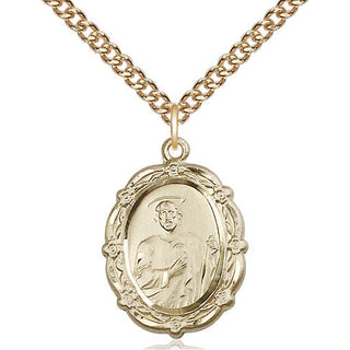 14kt Gold Saint Jude Medal