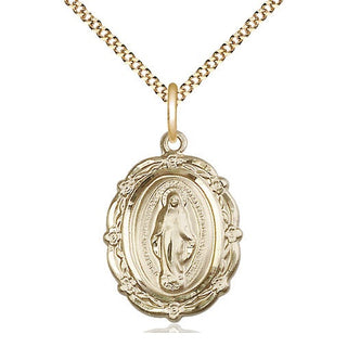 14kt Gold Filled Miraculous Medal Catholic Jewelry