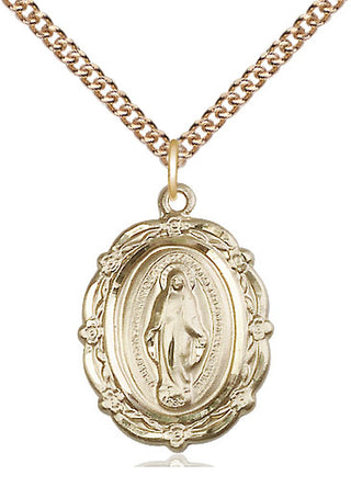 14kt Gold Filled Miraculous Medal Catholic Jewelry