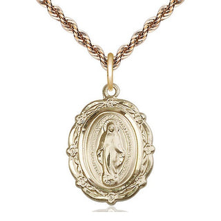 14kt Gold Filled Miraculous Medal Catholic Jewelry