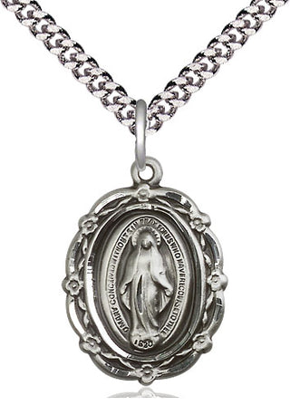 Sterling Silver Miraculous Medal Catholic Jewelry