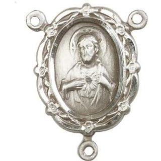 Sterling Silver Scapular Rosary Center