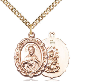 14kt Gold Scapular Medal