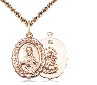14kt Gold Scapular Medal