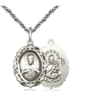 Sterling Silver Scapular Medal Catholic Jewelry