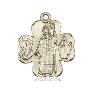 14kt Gold Irish Shamrock Medal