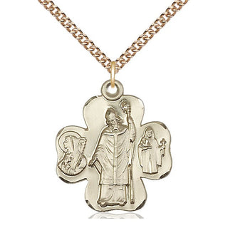 14kt Gold Irish Shamrock Medal