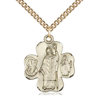 14kt Gold Irish Shamrock Medal