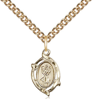 14kt Gold Saint Christopher Medal