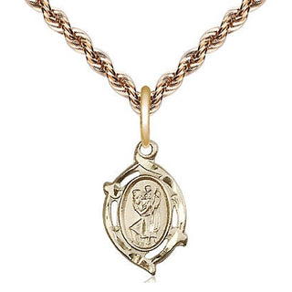 14kt Gold Saint Christopher Medal