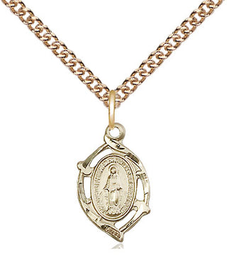 14kt Gold Filled Miraculous Medal Religious and Catholic Jewelry