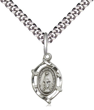 Sterling Silver Miraculous Medal Religious and Catholic Jewelry