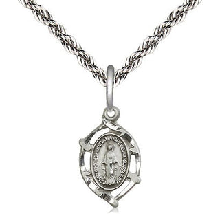 Sterling Silver Miraculous Medal Religious and Catholic Jewelry