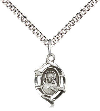 Sterling Silver Scapular Medal Religious and Catholic Jewelry