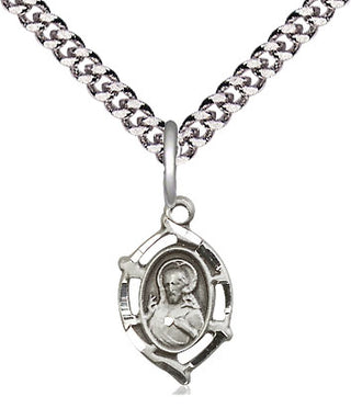 Sterling Silver Scapular Medal Religious and Catholic Jewelry