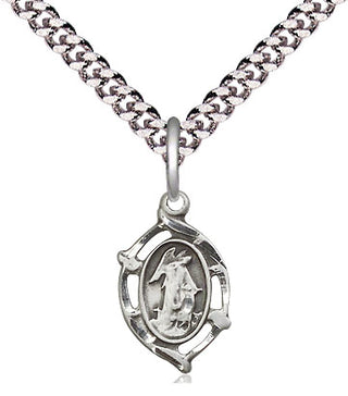 Pewter Guardian Angel Medal Religious and Catholic Jewelry