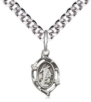 Pewter Guardian Angel Medal Religious and Catholic Jewelry