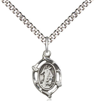 Pewter Guardian Angel Medal Religious and Catholic Jewelry