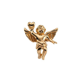 14K Yellow Cherub Angel Lapel Pin