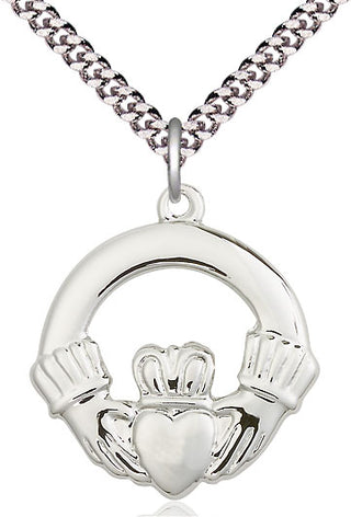 Sterling Silver Claggagh Medal Catholic Jewelry